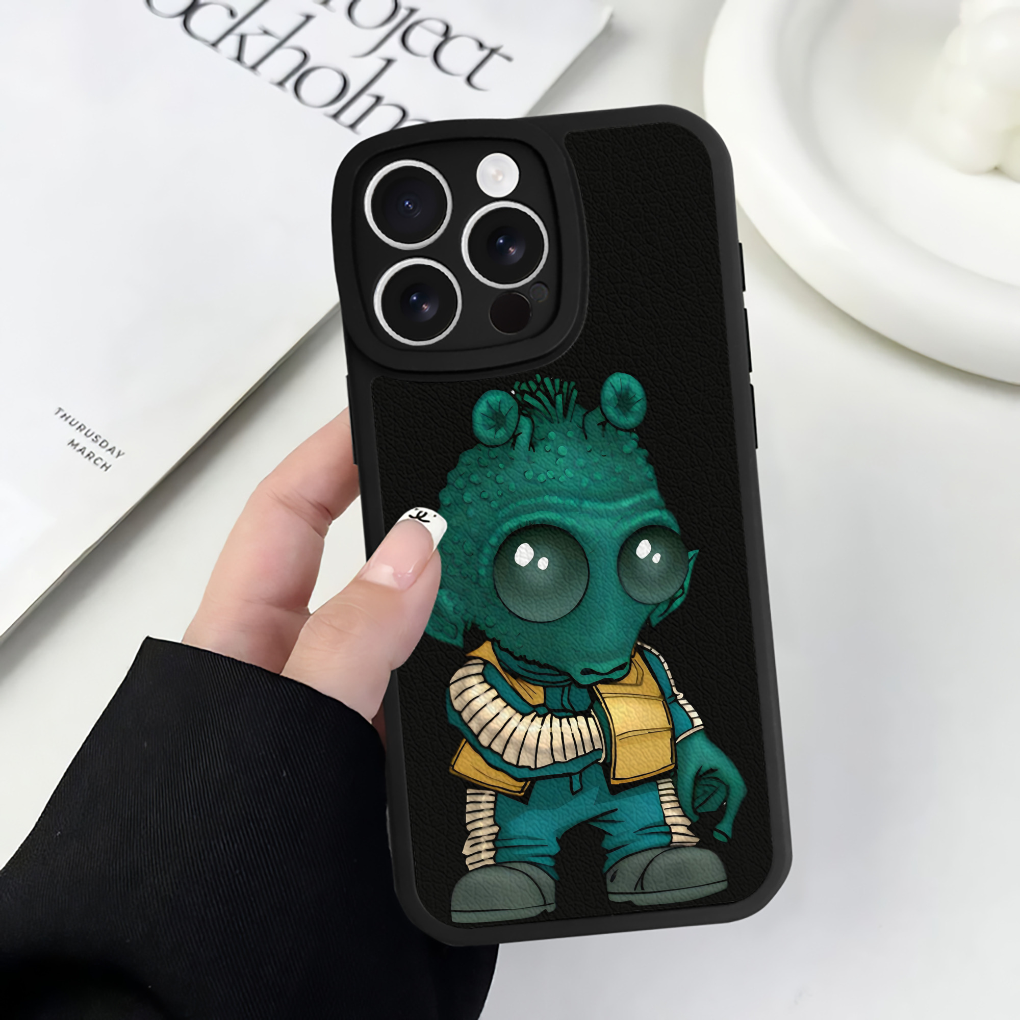 （画像用） スター・ウォーズ Star Wars 【iPhone 16シリーズ対応】シリコンスマホケース（レザー調） 材質：シリコン